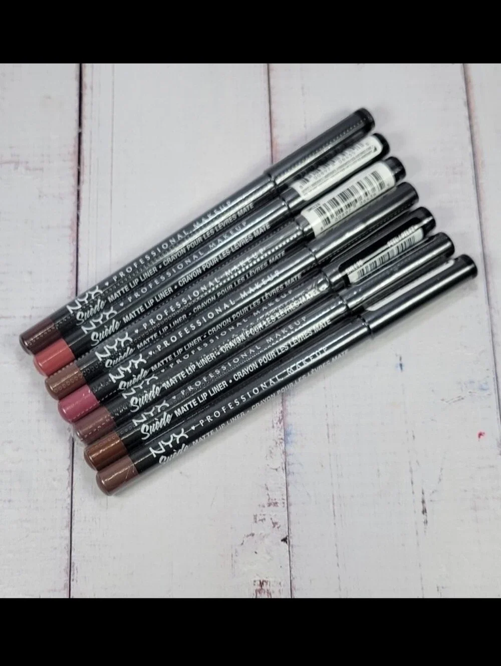 7 Piece NYX Suede Matte Lip Liner Bundle NEW!